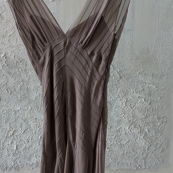 Diane Von Furstenberg Taupe Midi Dress - Picture 1 of 4